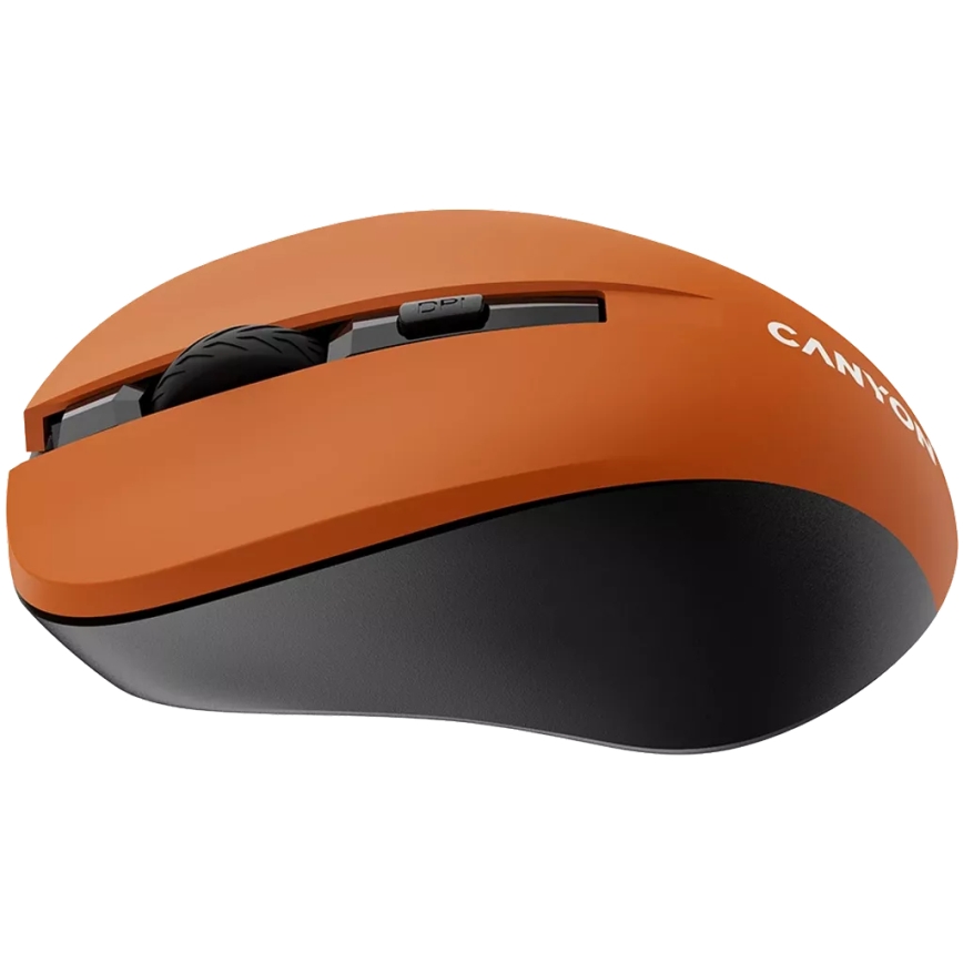 Canyon - Mouse senza fili 800/1000/1200 DPI 2xAAA arancione