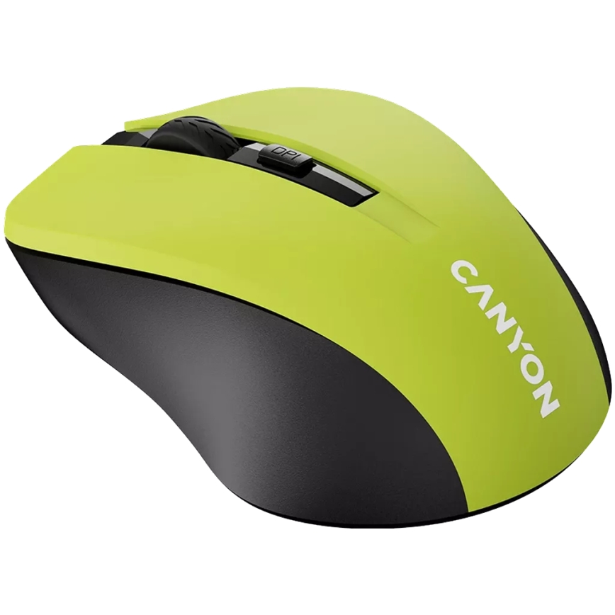 Canyon - Mouse senza fili 800/1000/1200 DPI 2xAAA giallo