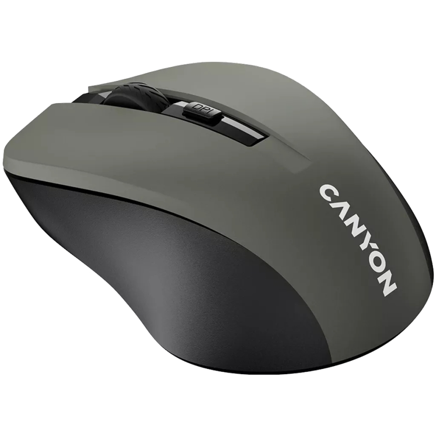 Canyon - Mouse senza fili 800/1000/1200 DPI 2xAAA grigio