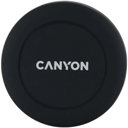 Canyon - Supporto magnetico rotondo per telefono da auto nero
