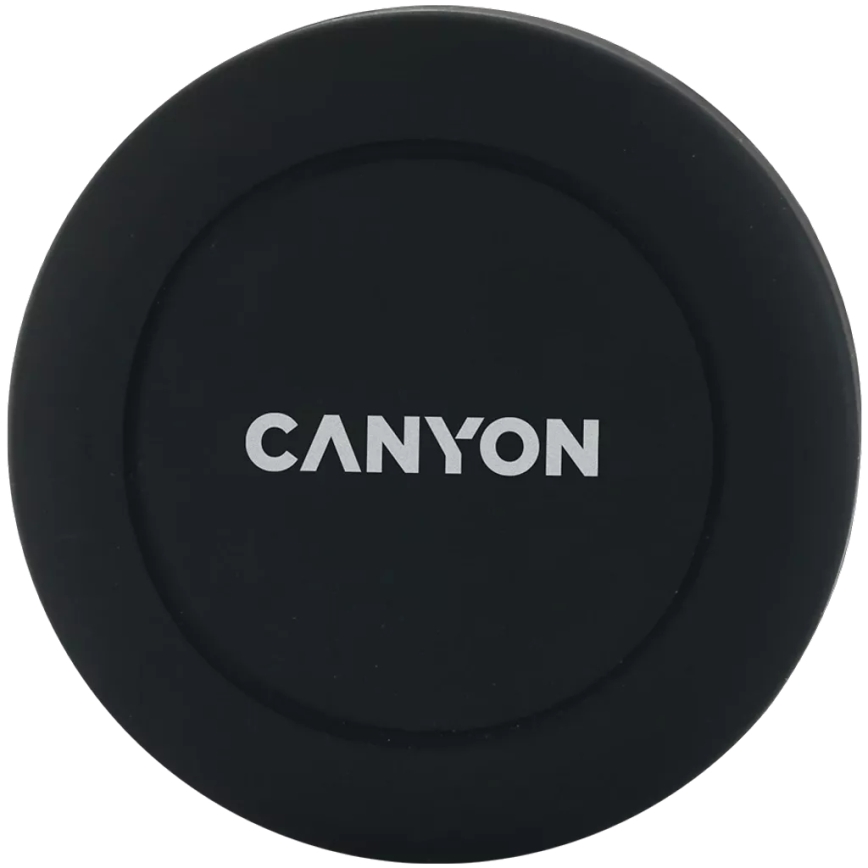 Canyon - Supporto magnetico rotondo per telefono da auto nero