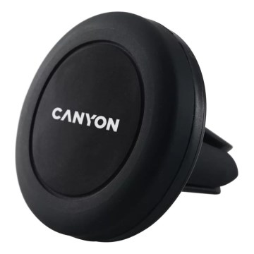 Canyon - Supporto magnetico rotondo per telefono da auto nero
