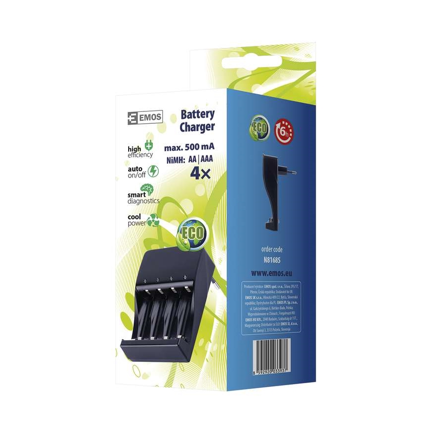Caricabatterie SMART4 AAA/AA 230V