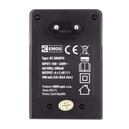 Caricabatterie SMART4 AAA/AA 230V