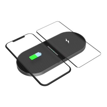 Caricabatterie wireless 2x10W USB-C