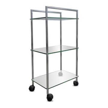 Carrello 45x82 cm argento