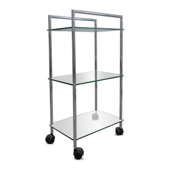 Carrello 45x82 cm argento