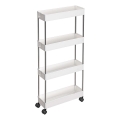 Carrello contenitore su ruote MARGE, bianco