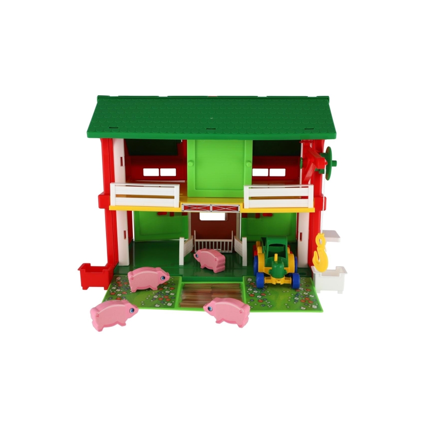 Casetta della fattoria con accessori