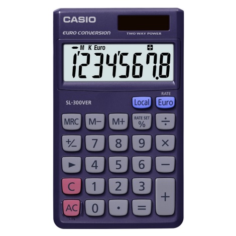 Casio - Calcolatrice tascabile 1xLR54 blu