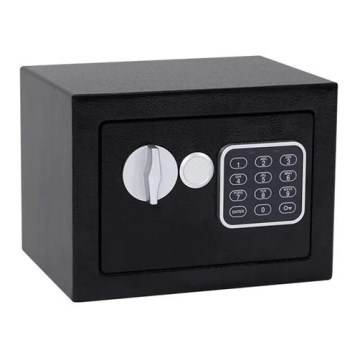 Cassaforte 4xAA 23x17 cm nera