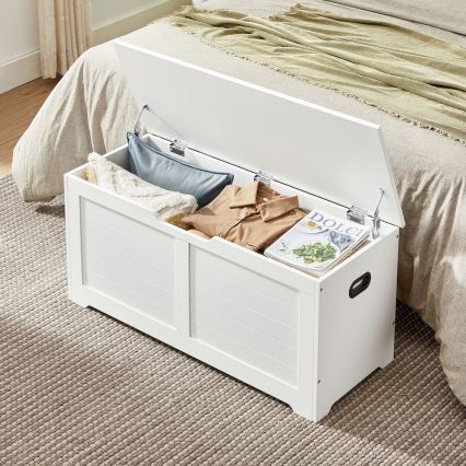 Cassapanca TOVIAN 100x46x40 cm bianca