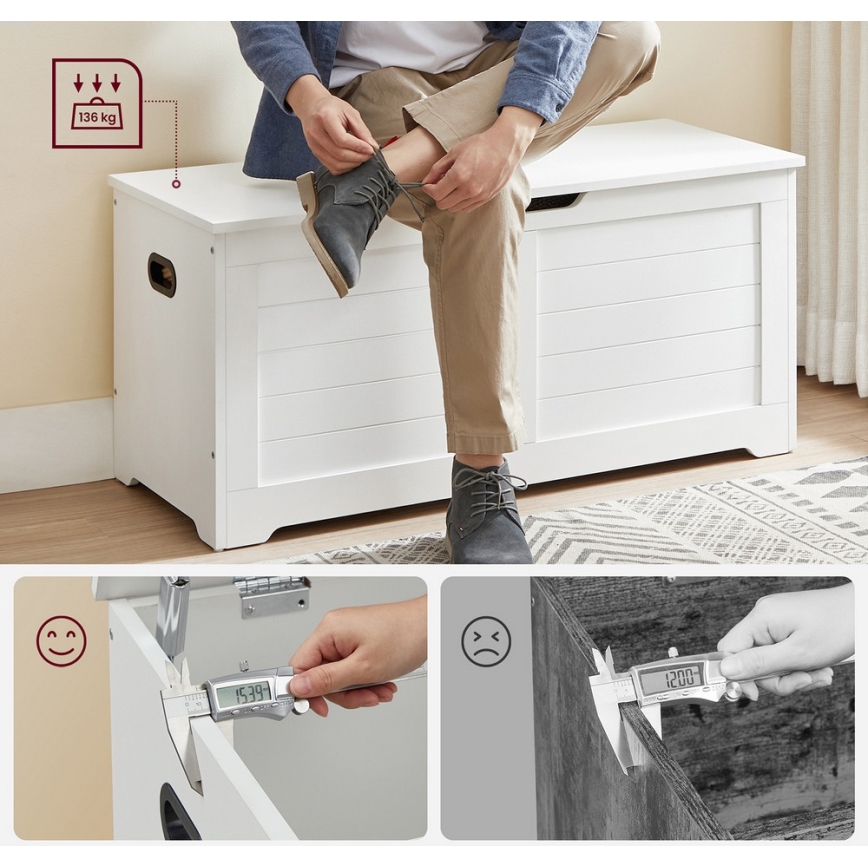 Cassapanca TOVIAN bianca