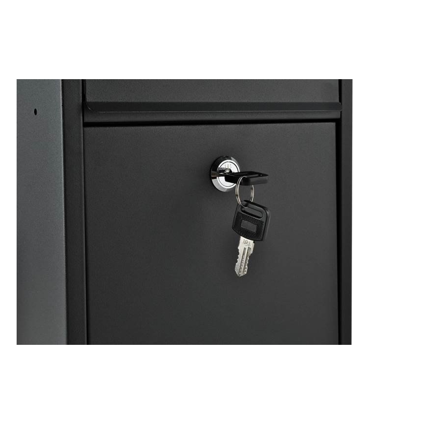 Cassetta postale 21,7x32 cm nera