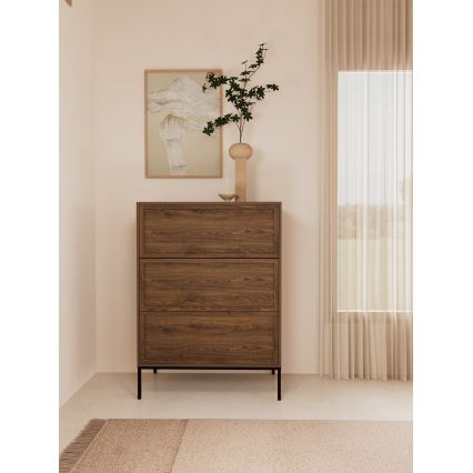 Cassettiera ALIN 80x40 cm marrone