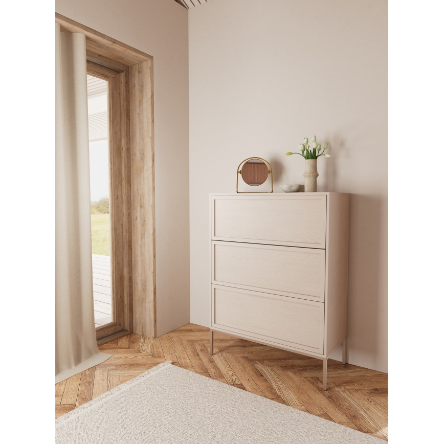 Cassettiera ALIN 80x40 cm taupe