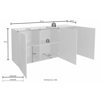 Cassettiera ARIA antracite