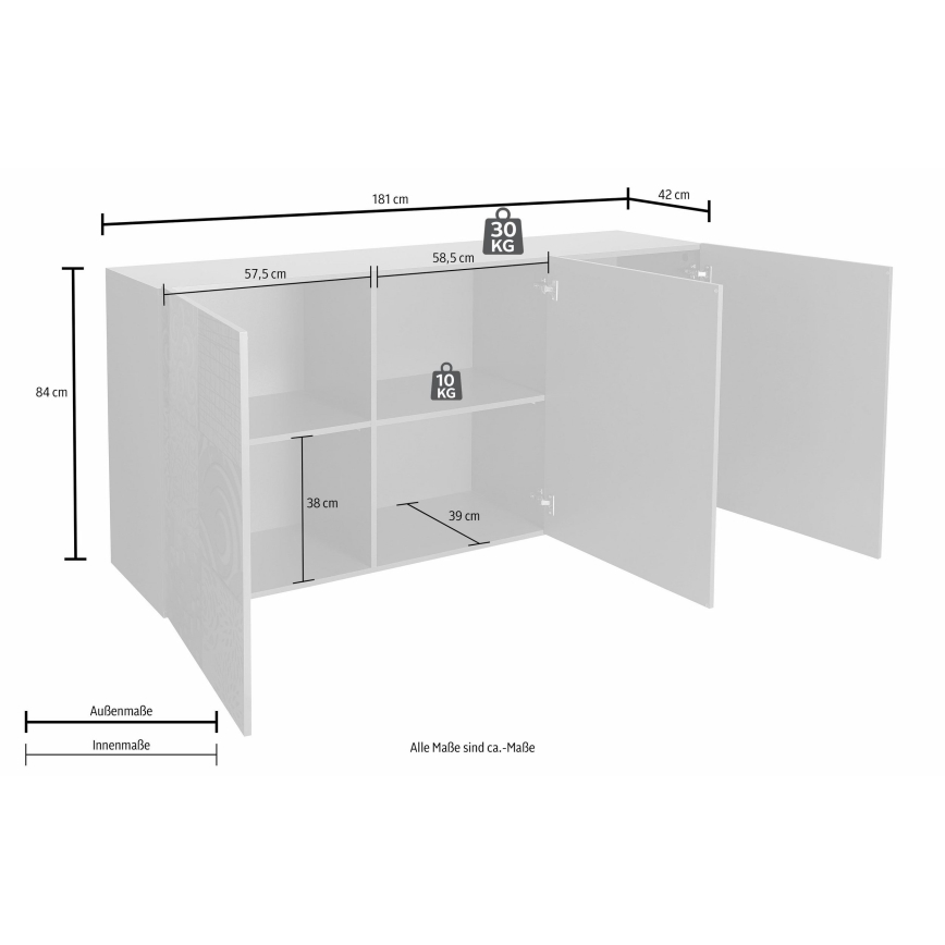 Cassettiera ARIA bianca