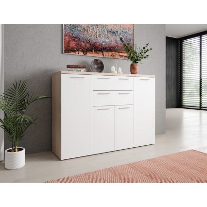 Cassettiera BRUNO rovere sonoma/bianco