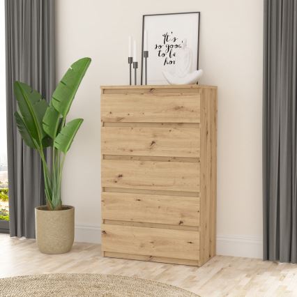 Cassettiera con cassetti MAO in rovere Artisan