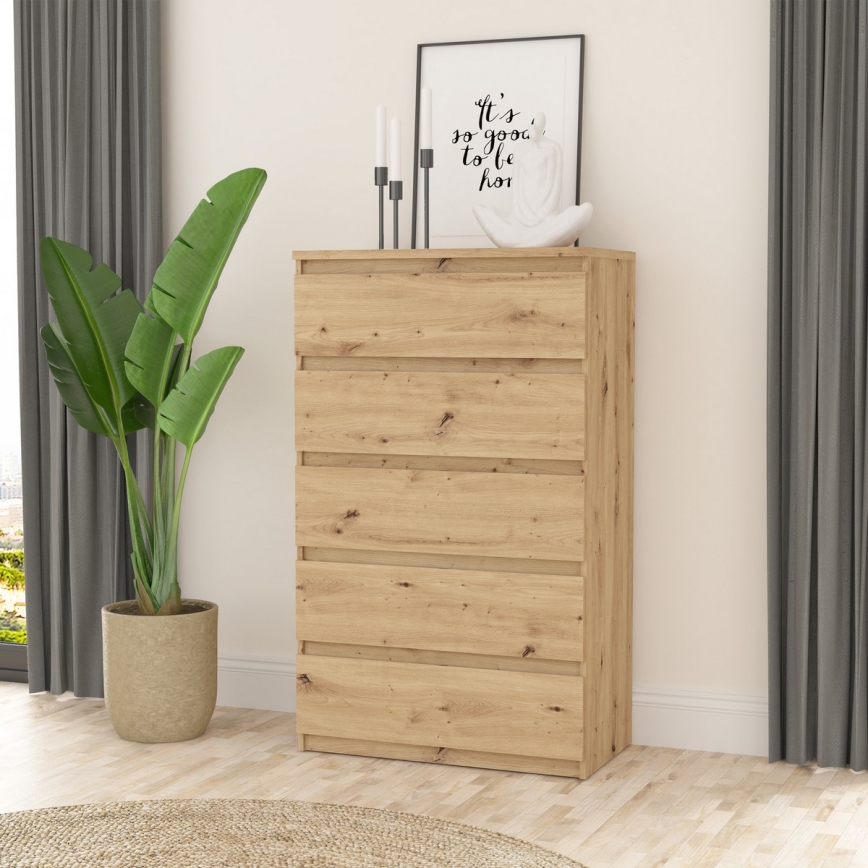 Cassettiera con cassetti MAO in rovere Artisan