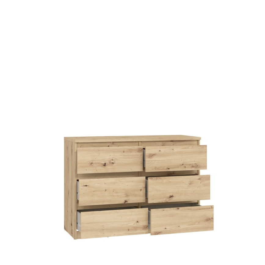 Cassettiera con cassetti MAO rovere artisan