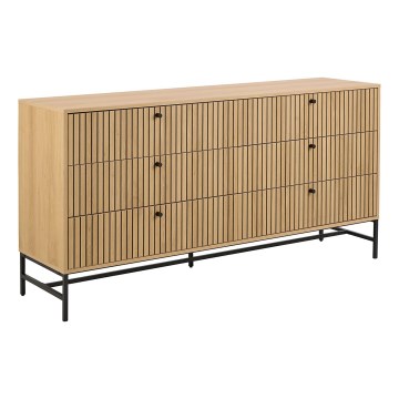 Cassettiera con cassetti OLIVIA in rovere