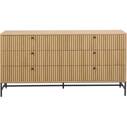 Cassettiera con cassetti OLIVIA in rovere