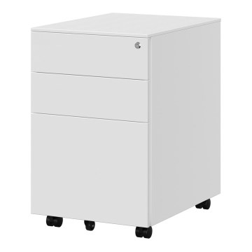 Cassettiera da ufficio SECURIO bianca