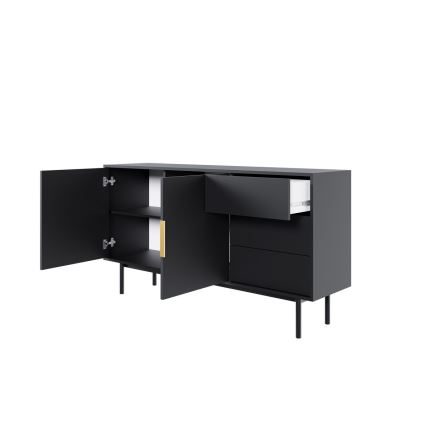 Cassettiera ELI 154x82x39 cm nera
