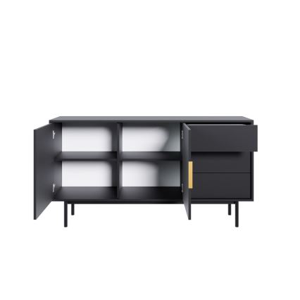 Cassettiera ELI 154x82x39 cm nera