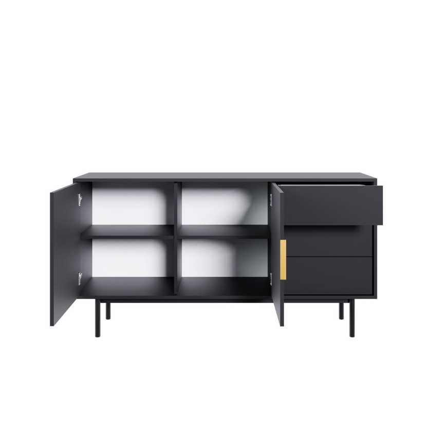 Cassettiera ELI 154x82x39 cm nera