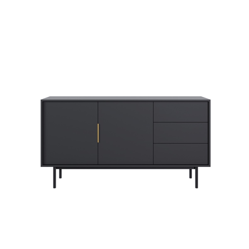 Cassettiera ELI 154x82x39 cm nera