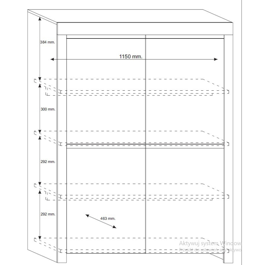 Cassettiera FINERA bianca