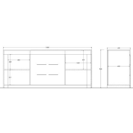 Cassettiera FINERA bianca