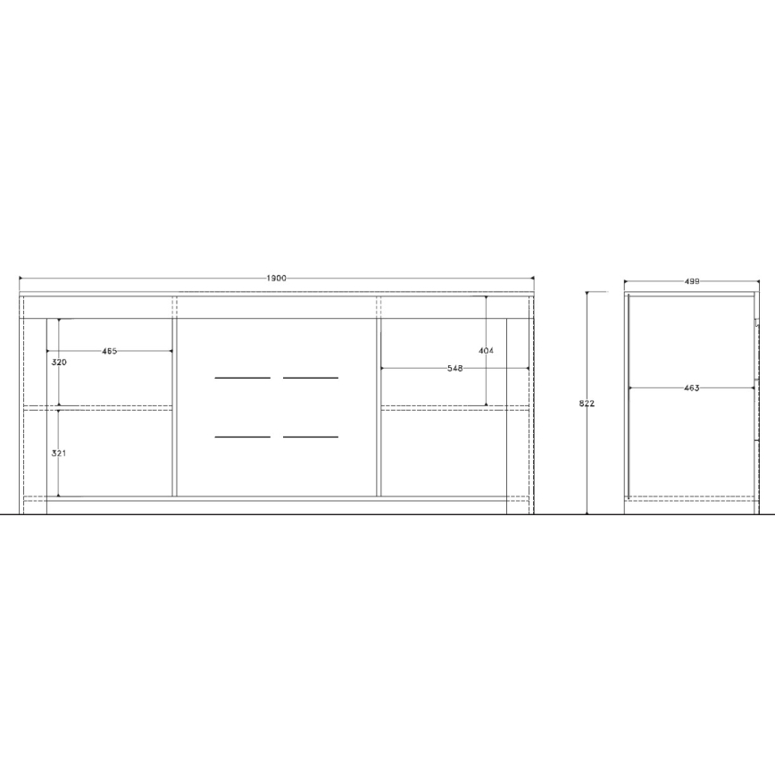 Cassettiera FINERA bianca