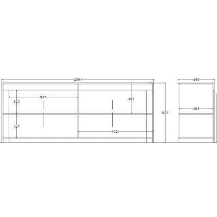 Cassettiera FINERA bianca