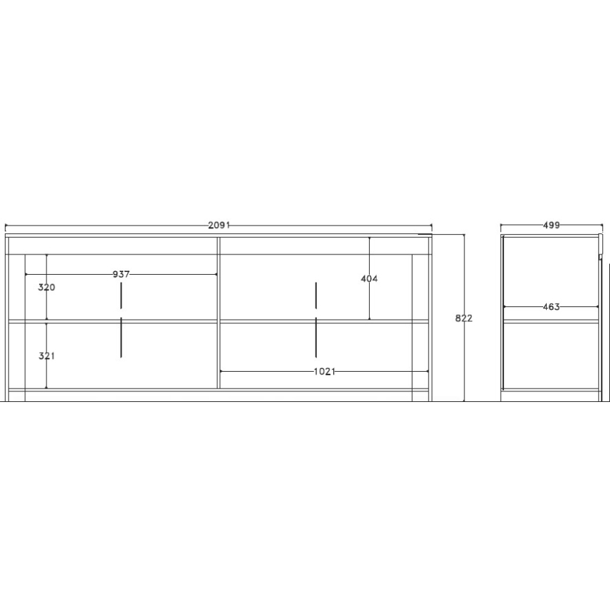 Cassettiera FINERA bianca