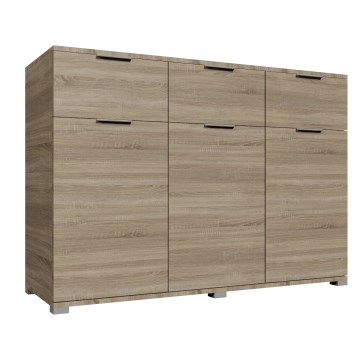 Cassettiera HOPE 120x78x35 cm Rovere Sonoma