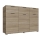Cassettiera HOPE 120x78x35 cm Rovere Sonoma