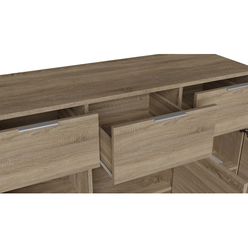 Cassettiera HOPE 120x78x35 cm Rovere Sonoma