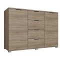 Cassettiera HOPE 120x78x35 rovere Sonoma