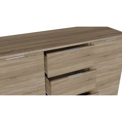Cassettiera HOPE 120x78x35 rovere Sonoma
