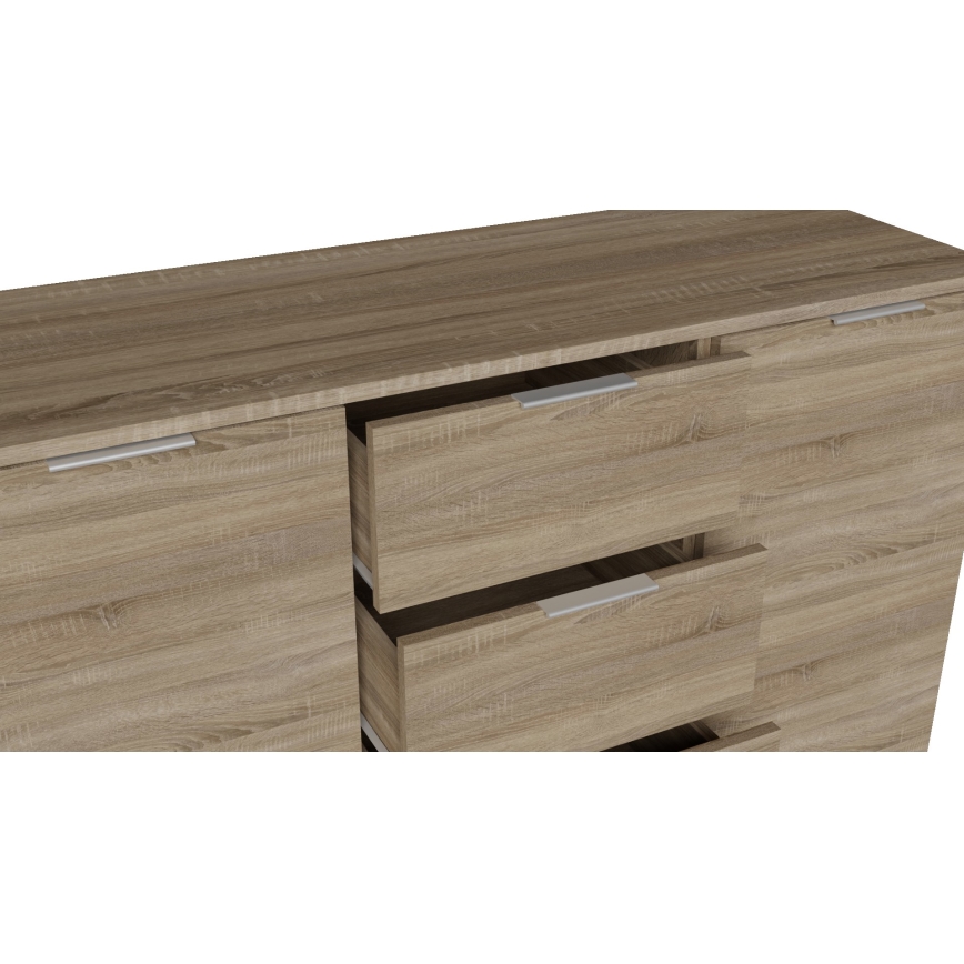 Cassettiera HOPE 120x78x35 rovere Sonoma