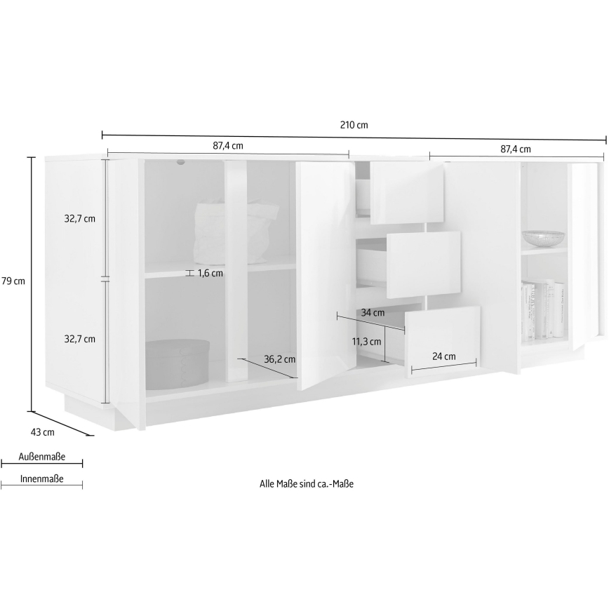 Cassettiera IDEA bianca