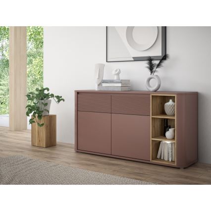 Cassettiera INAR marrone/rovere