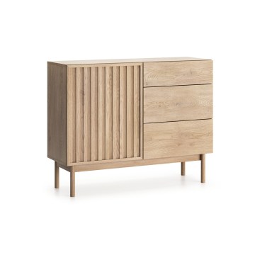 Cassettiera KIOTO 106x84x37 cm rovere Cremona