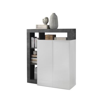 Cassettiera LENOR bianco/antracite