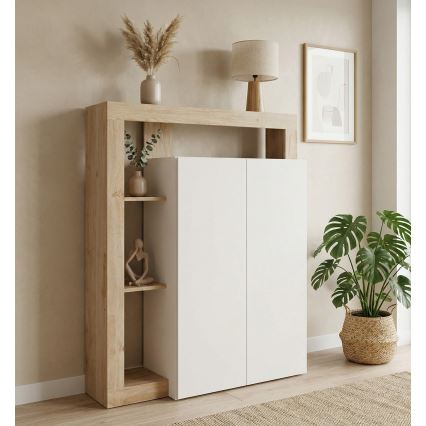 Cassettiera LENOR cachemire/marrone