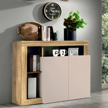 Cassettiera LENOR cachemire/rovere chiaro